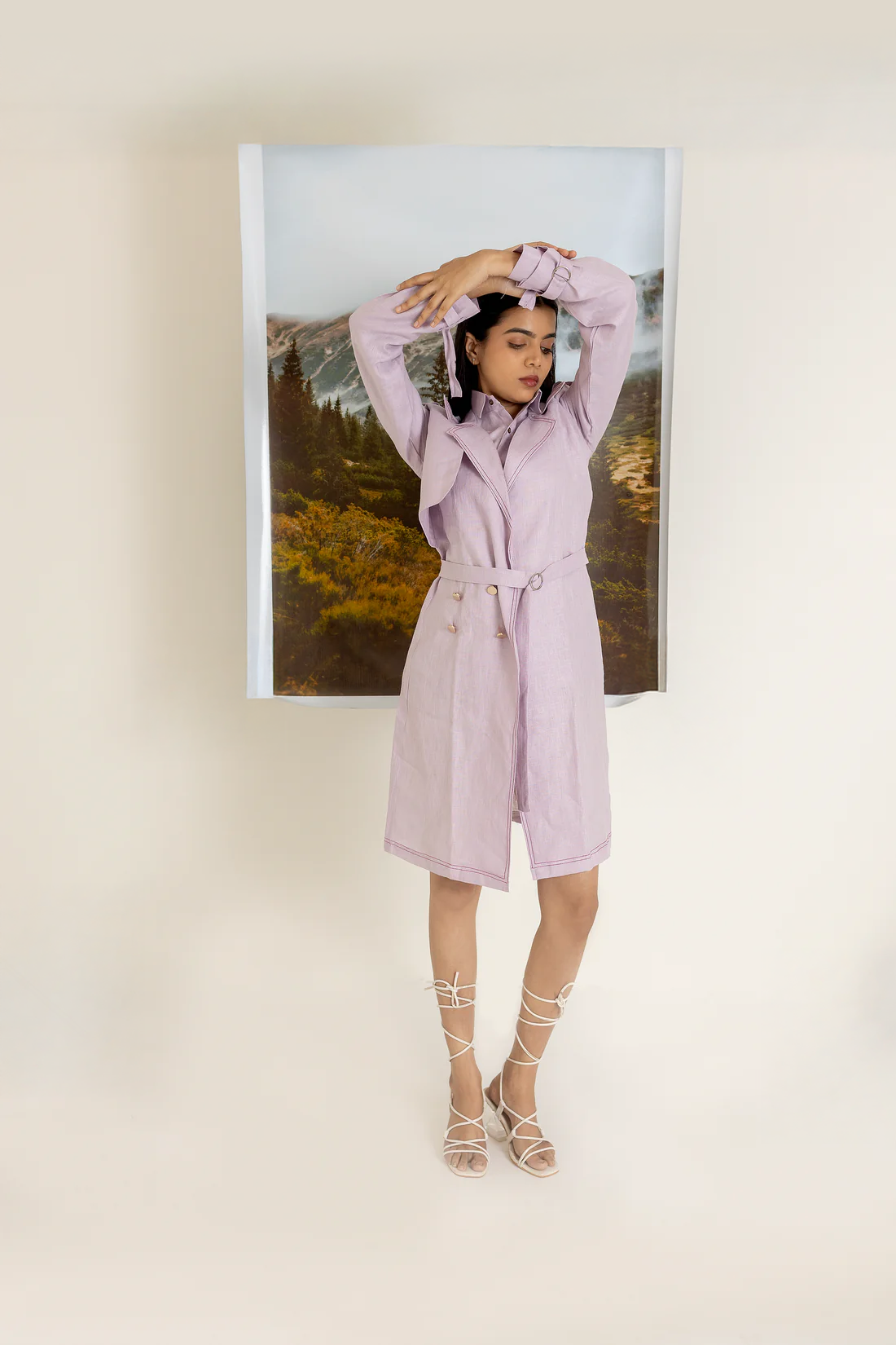 Shirt with Trench Coat