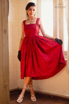 Lady in Rouge Dress