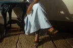 Powder blue maxi Linen