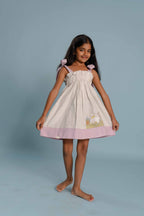 Milk Petal Linen Dress