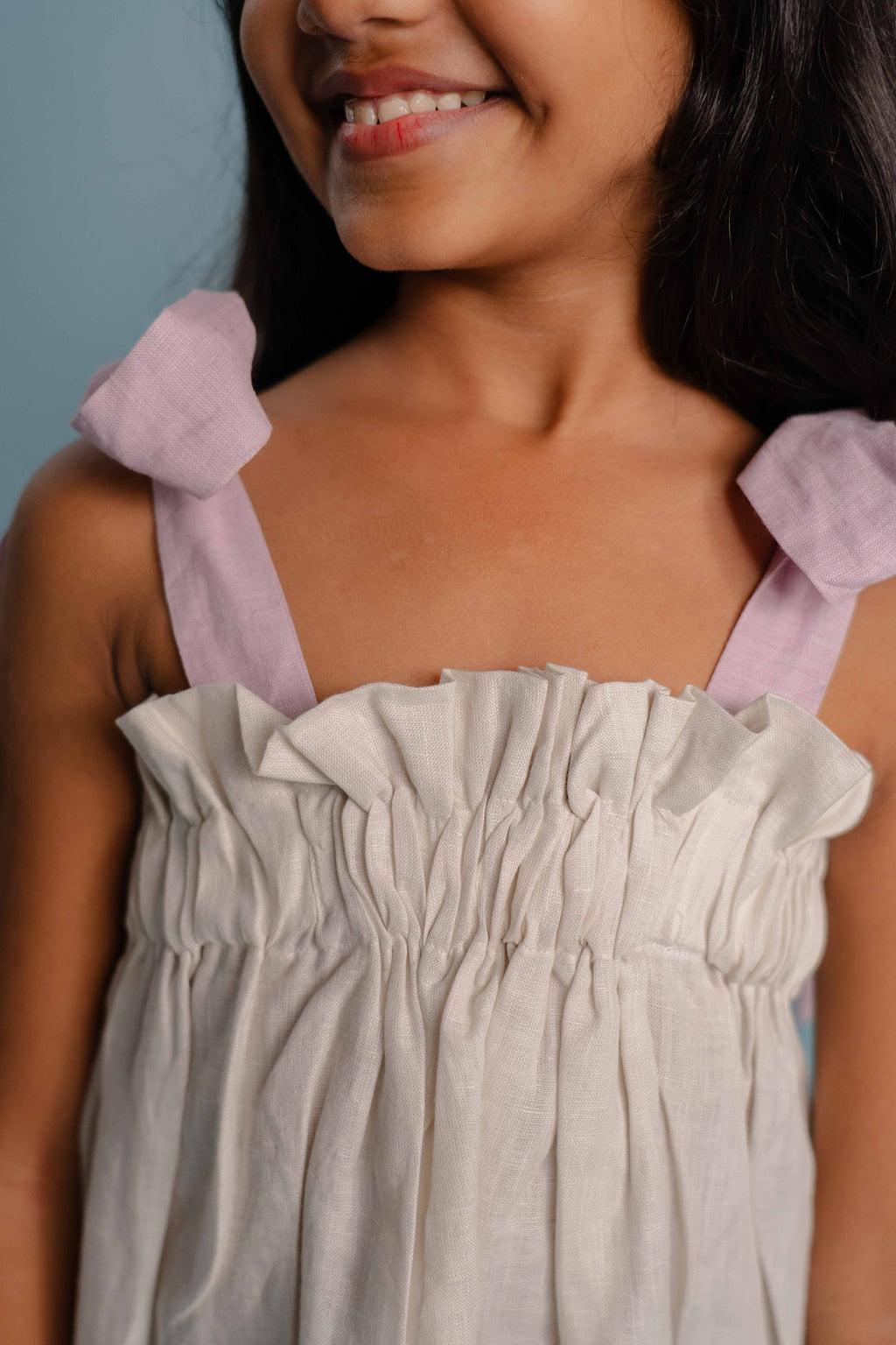 Milk Petal Linen Dress