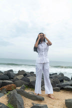 White Sleeveless Longline Set