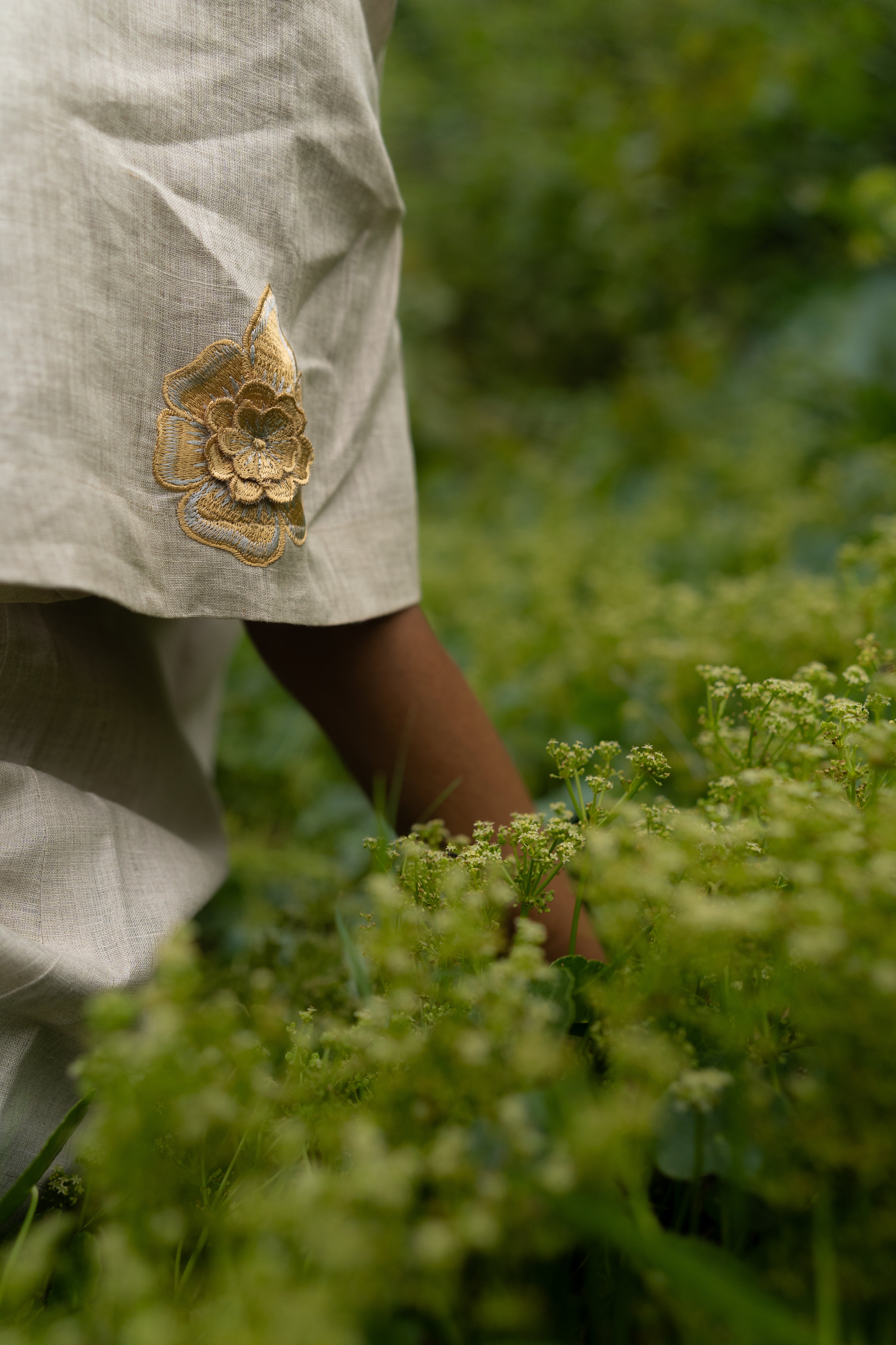 Golden-Yellow Floral set