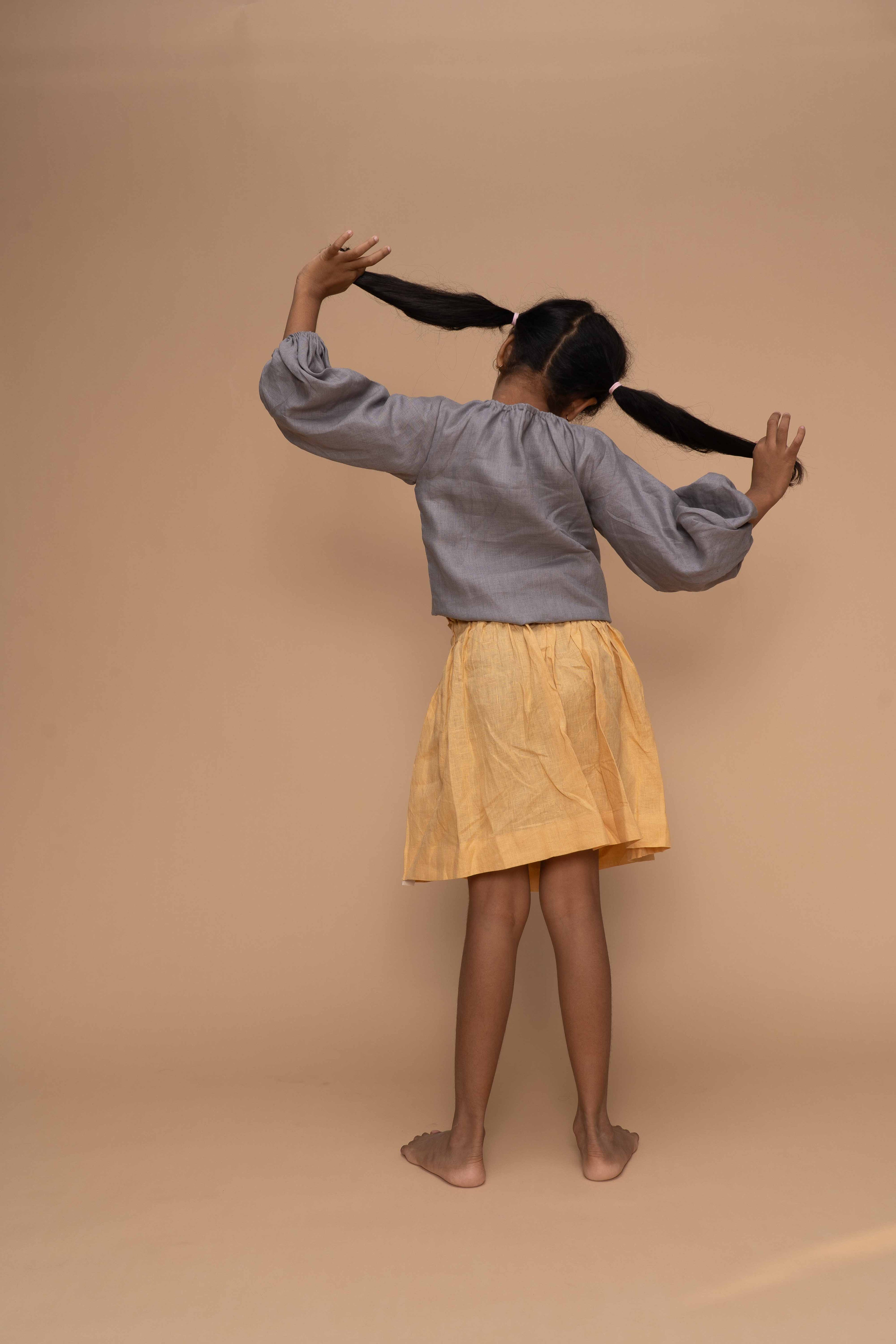 Sun Grain Linen Top & Skirt