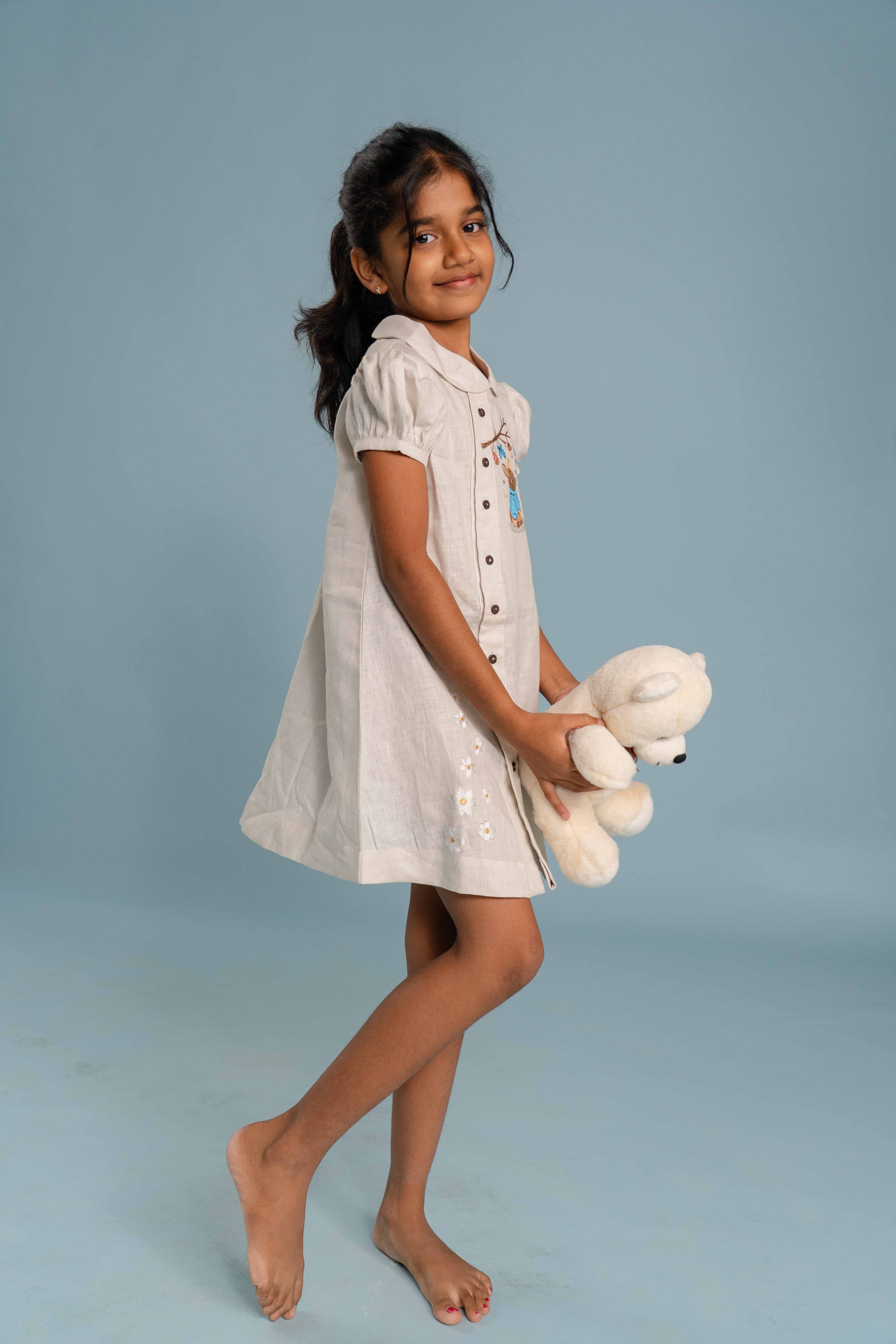 Sand Path Linen Dress