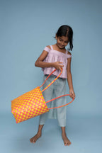 Pale Peach Linen Top Set