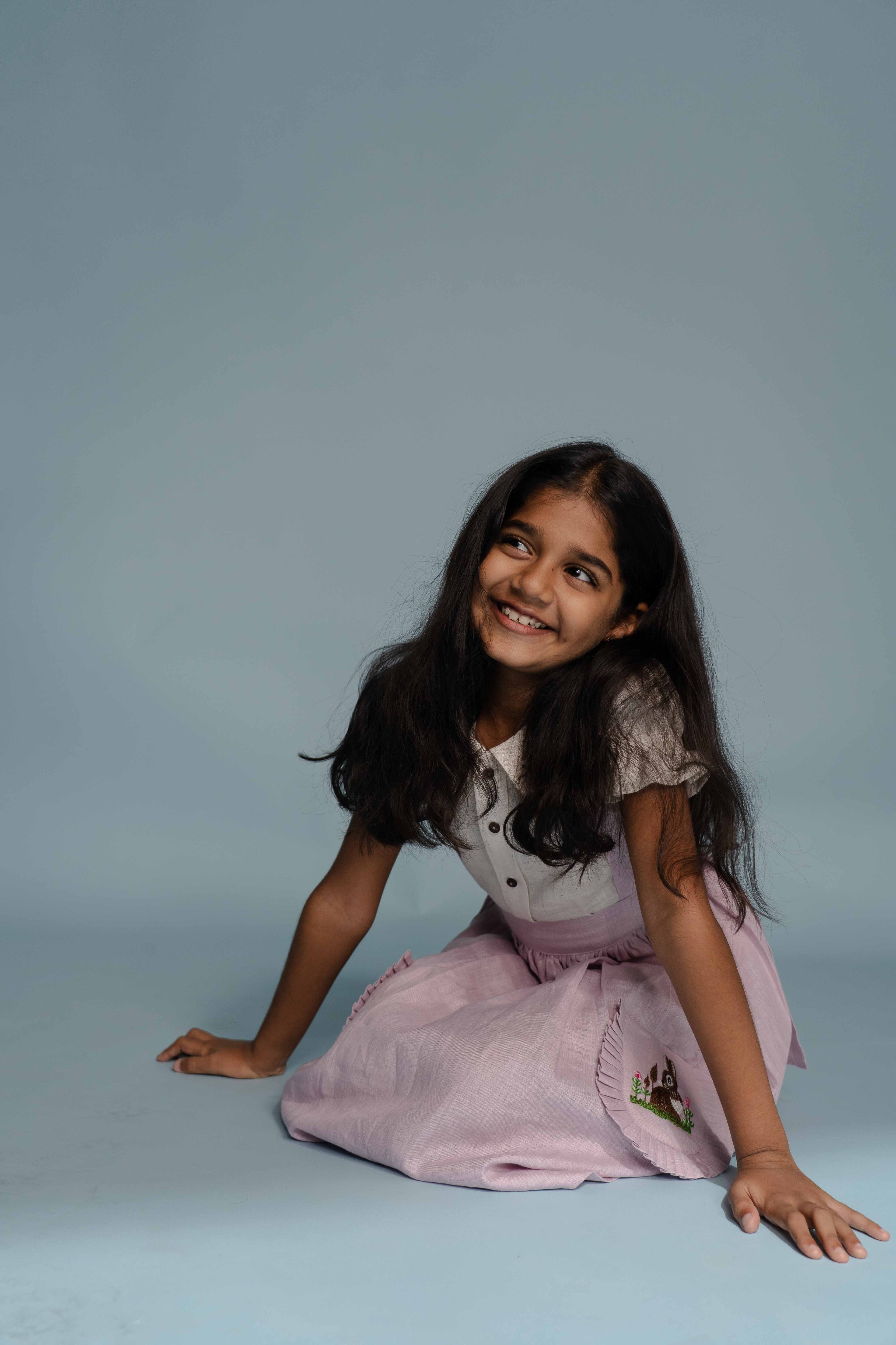 Quiet Lilac Linen Dress