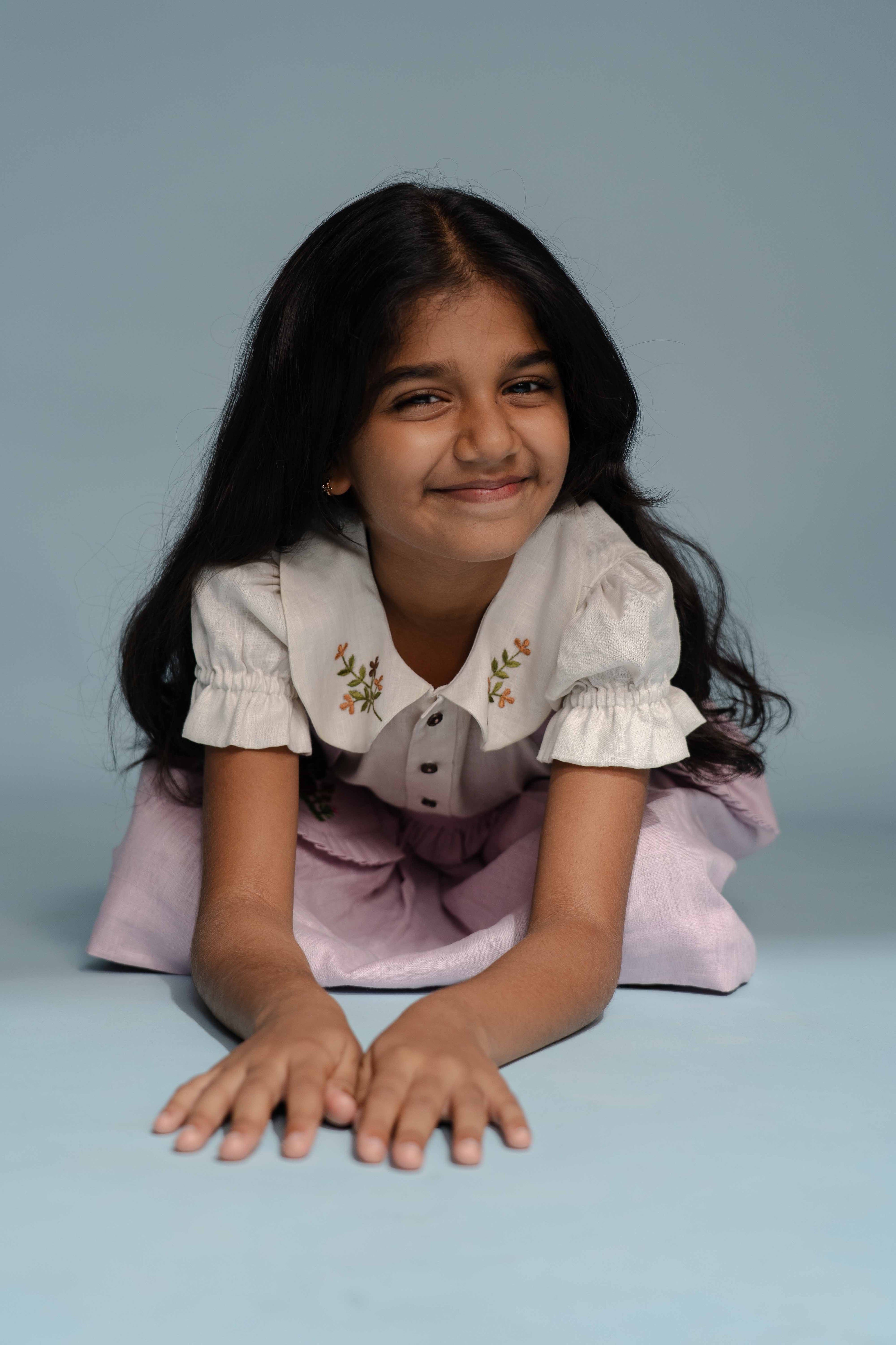 Quiet Lilac Linen Dress