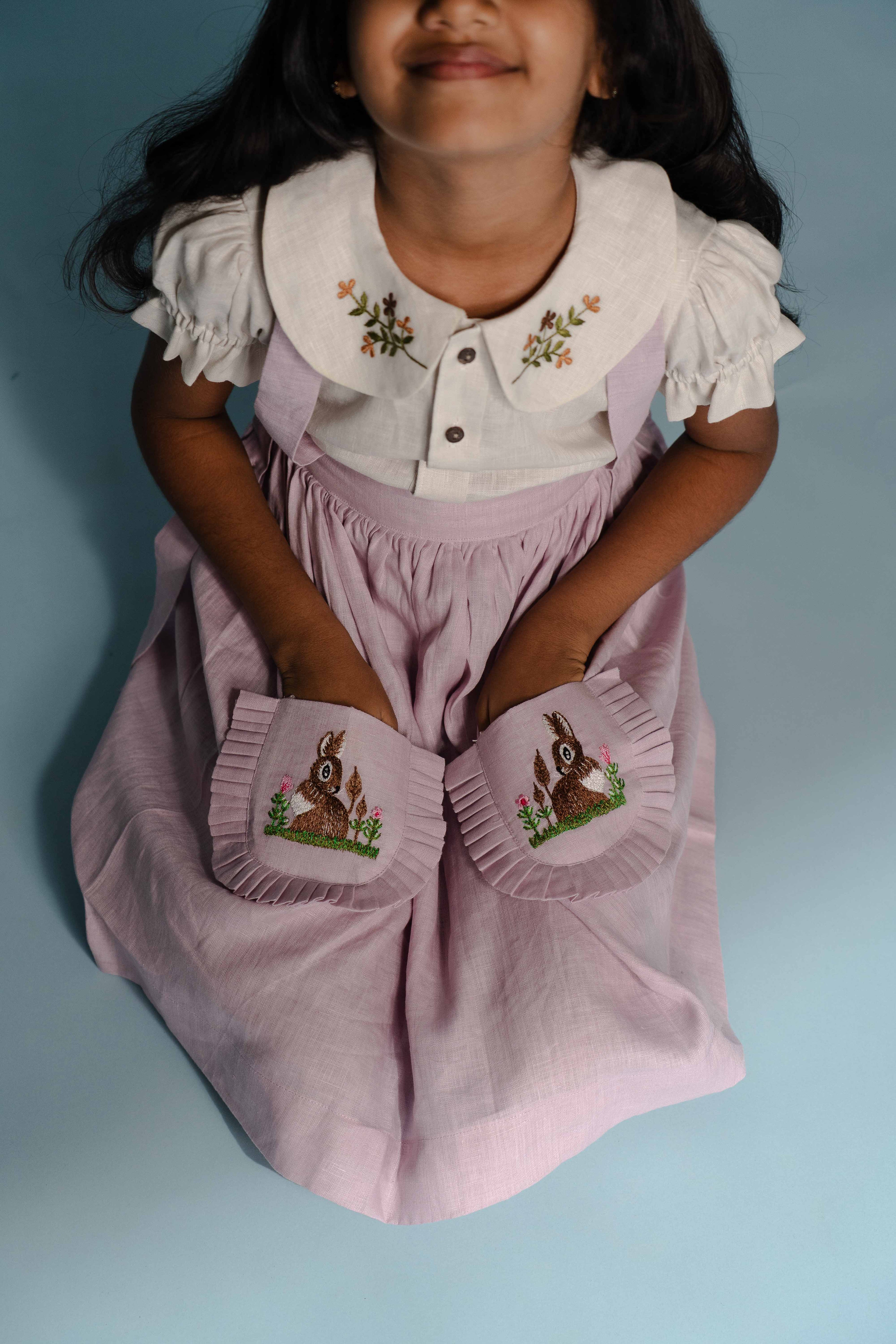 Quiet Lilac Linen Dress