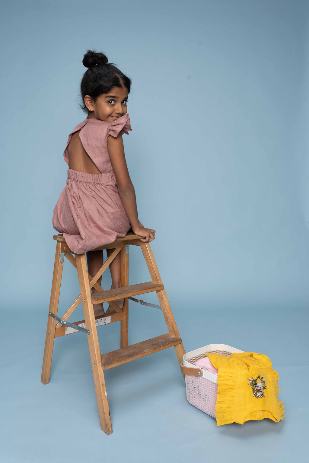 Dust Rose Linen Dress