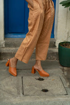 warm terracotta linen