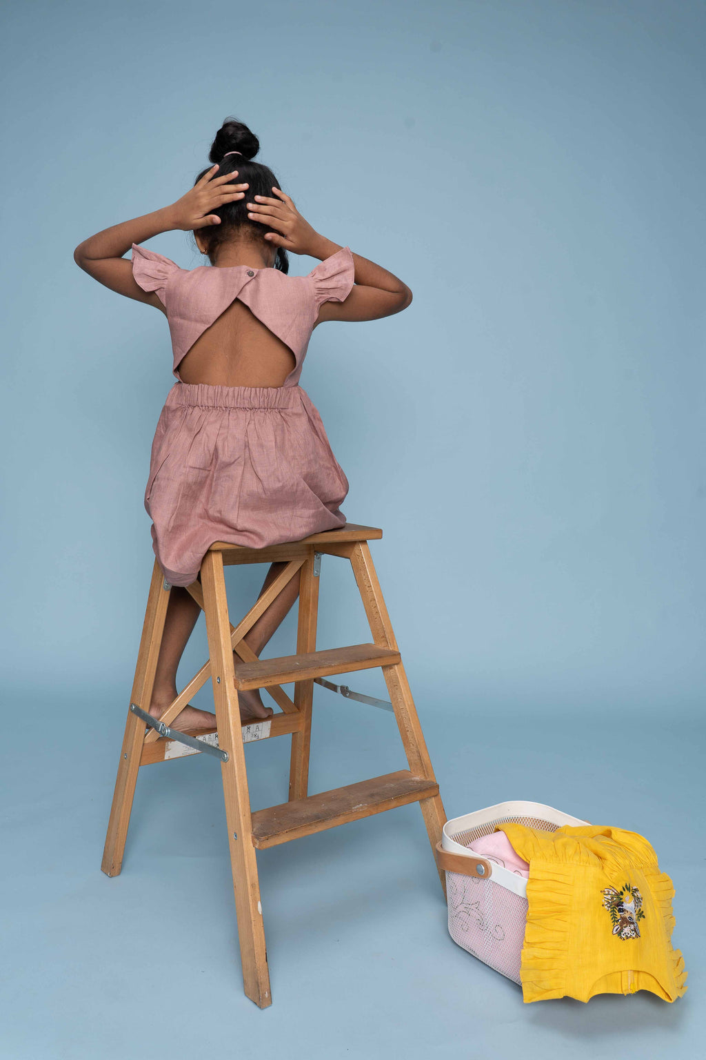 Dust Rose Linen Dress