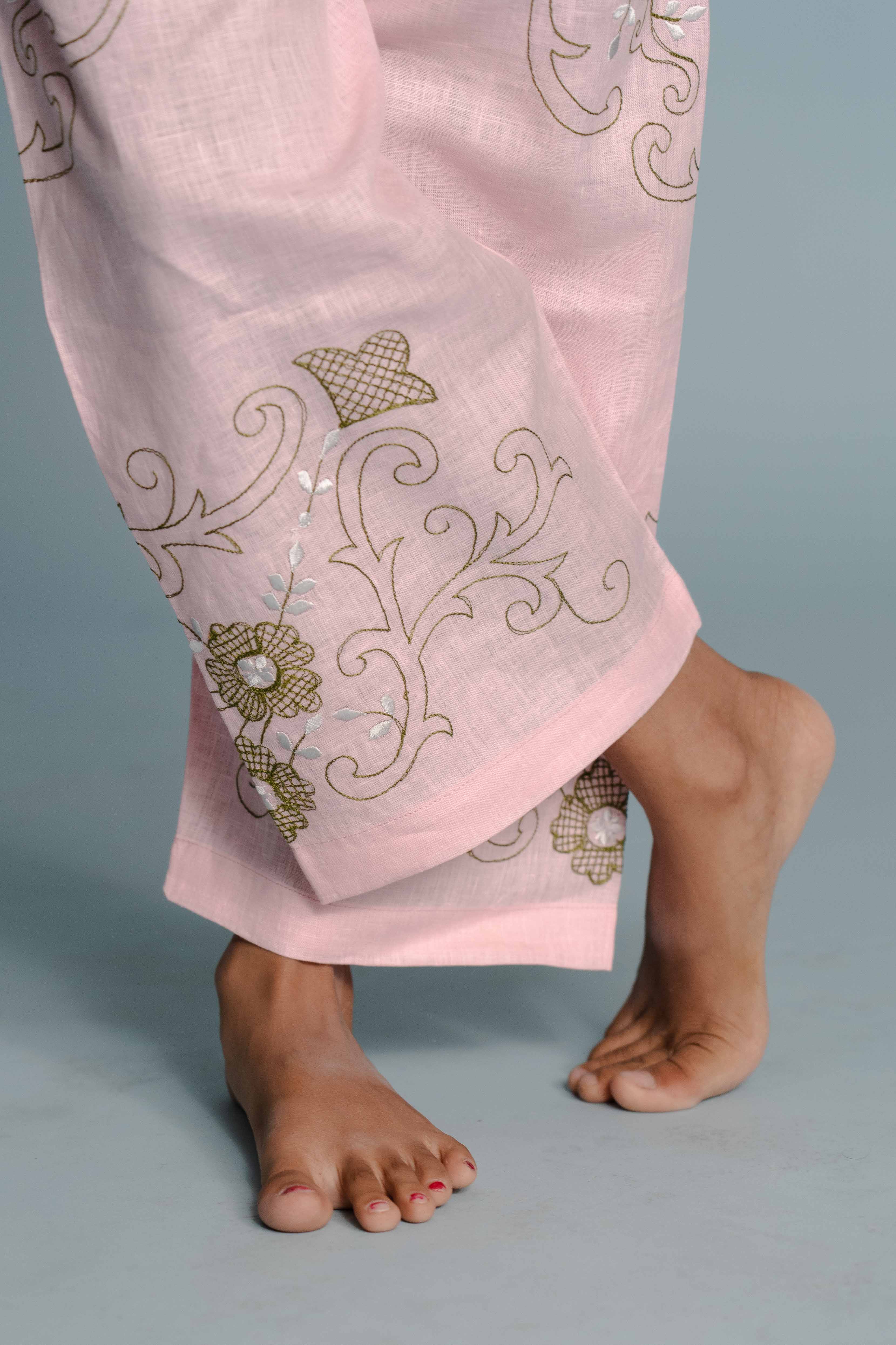 Soft Blush Linen Co-ord