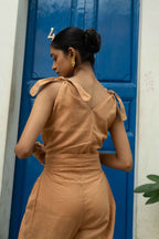 warm terracotta linen