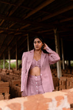 Blush pink linen