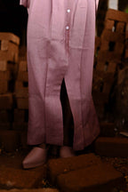 Blush pink linen