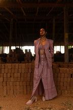 Blush pink linen