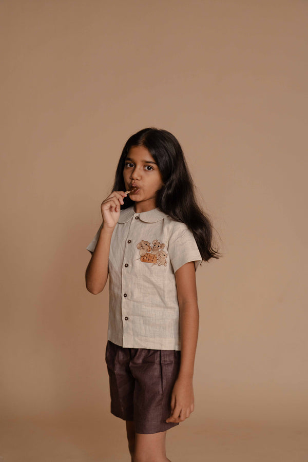 Earth Play Linen Shirt Set