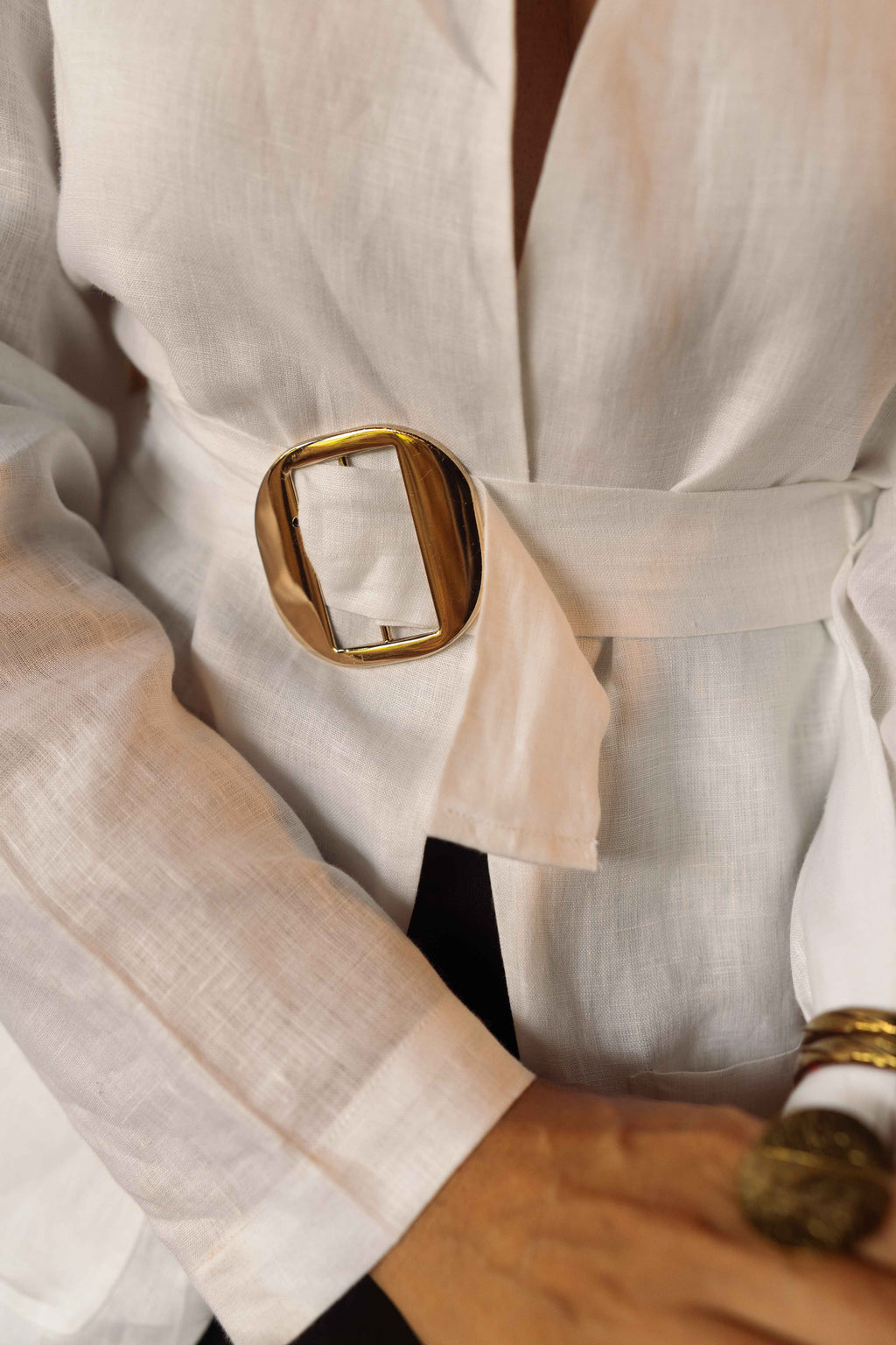 Crisp white linen
